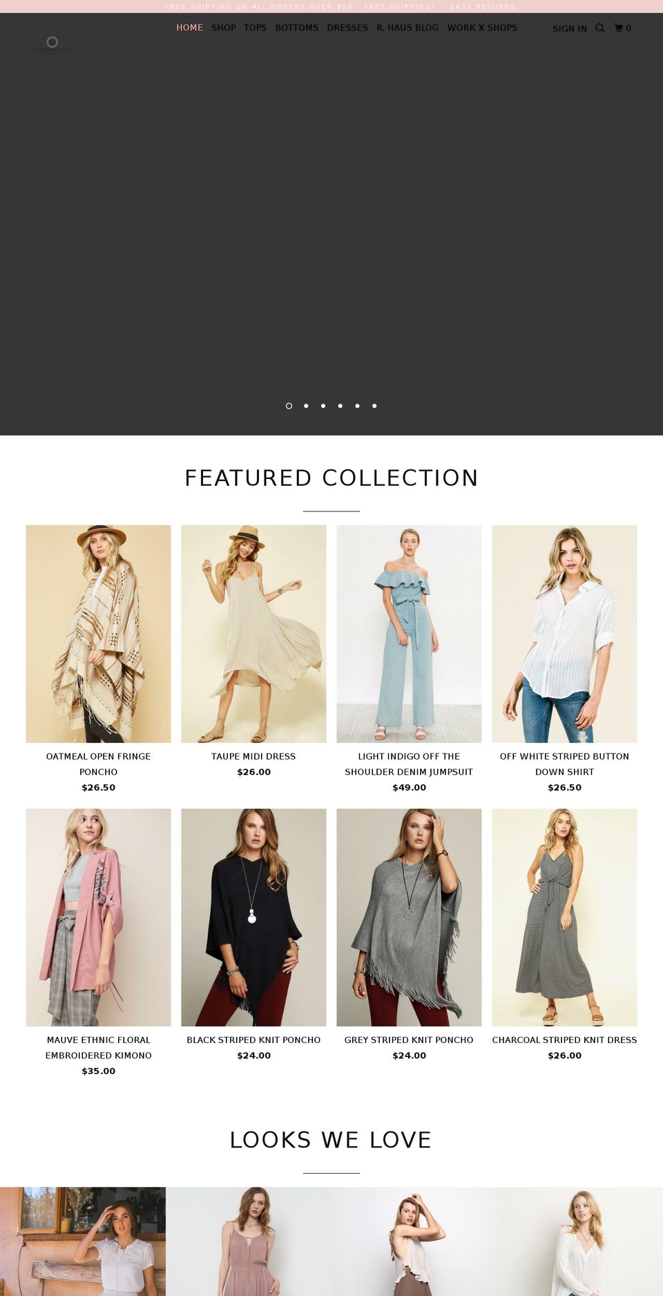 robinsonhaus.com — Shopify storefront screenshot