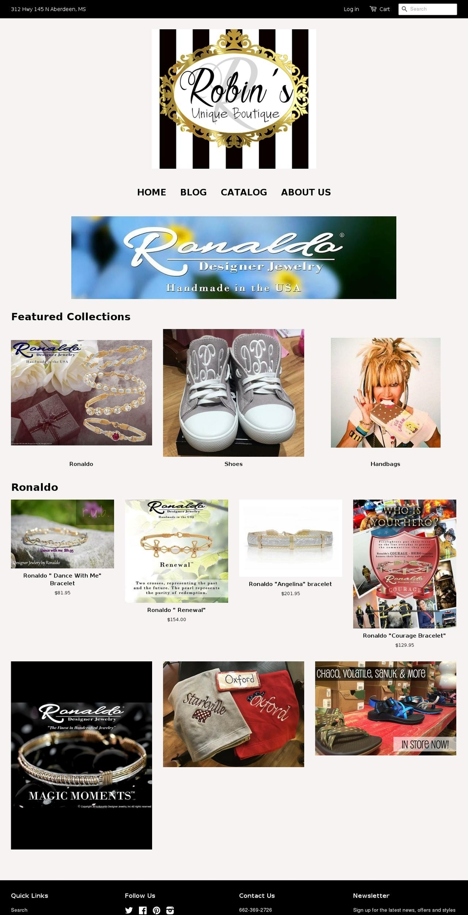 robinsuniqueboutique.com shopify website screenshot