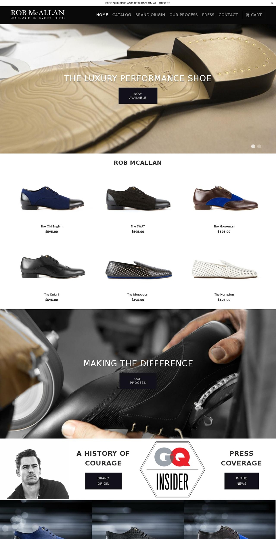 robmcallan.com shopify website screenshot