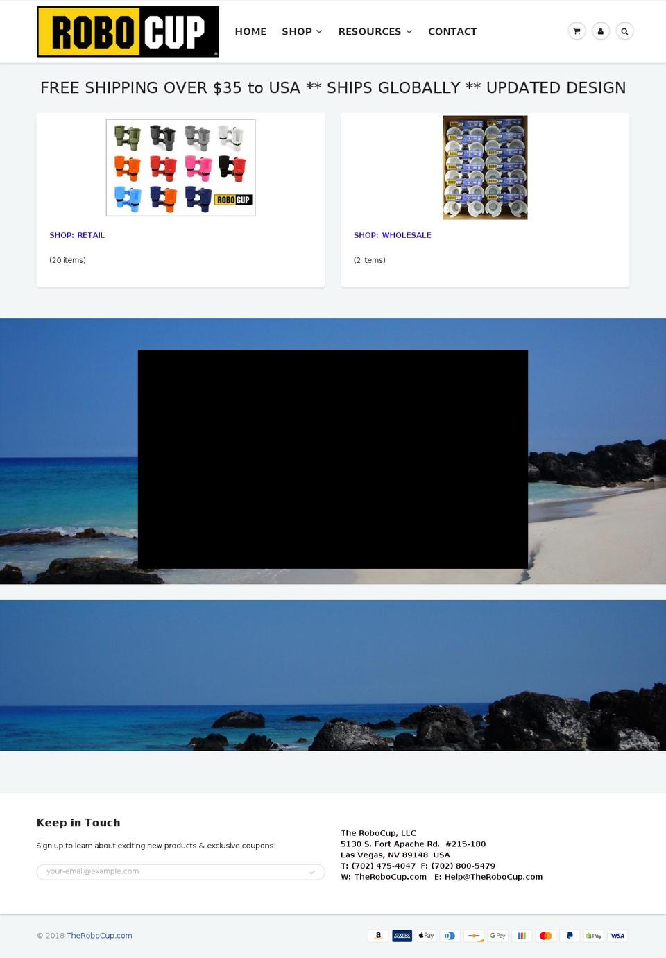 robocupcaddy.com shopify website screenshot