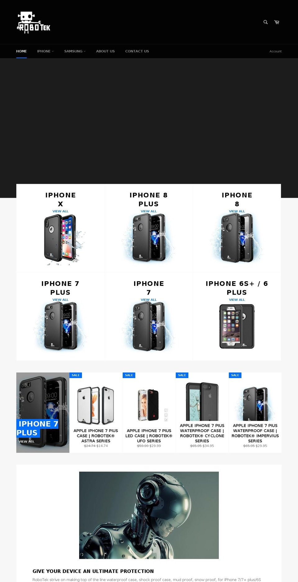 robotekproducts.com — Shopify storefront screenshot