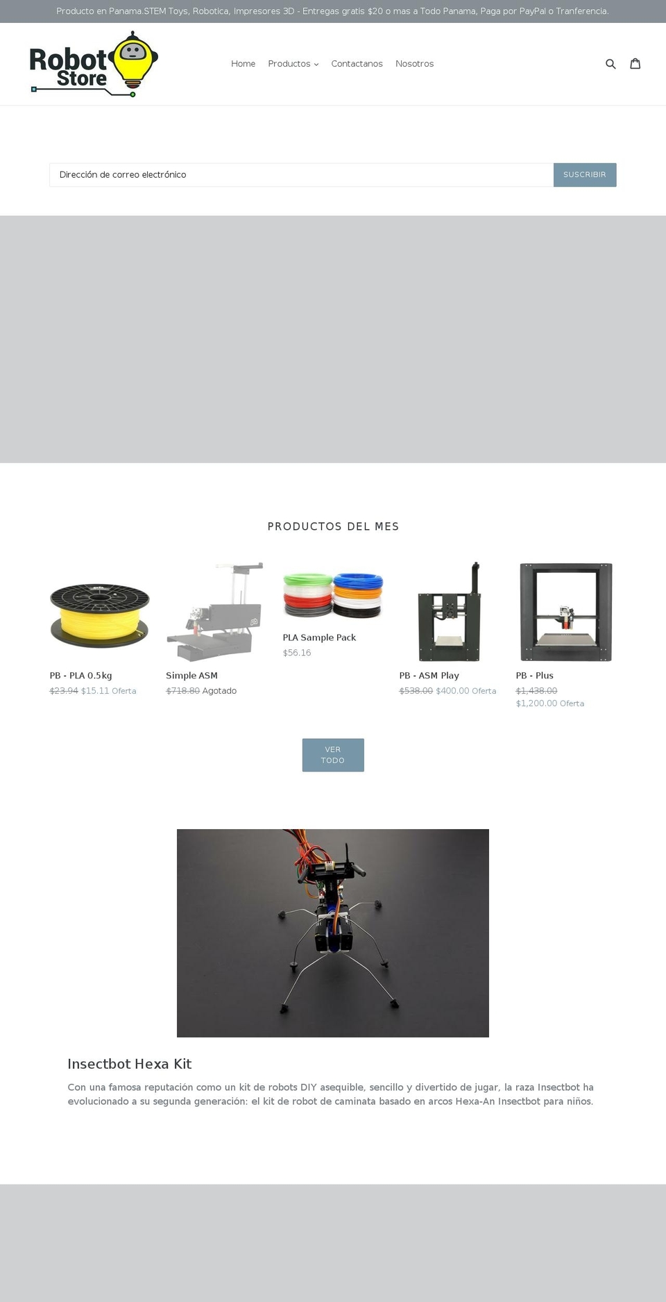 robots-pa.com — Shopify storefront screenshot