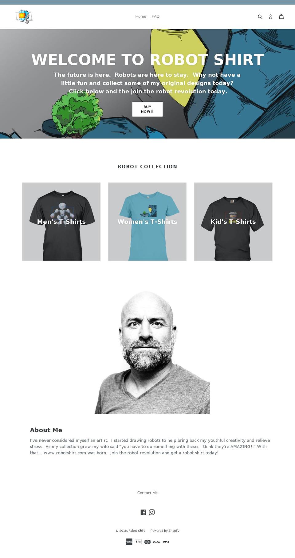 robotshirt.com — Shopify storefront screenshot