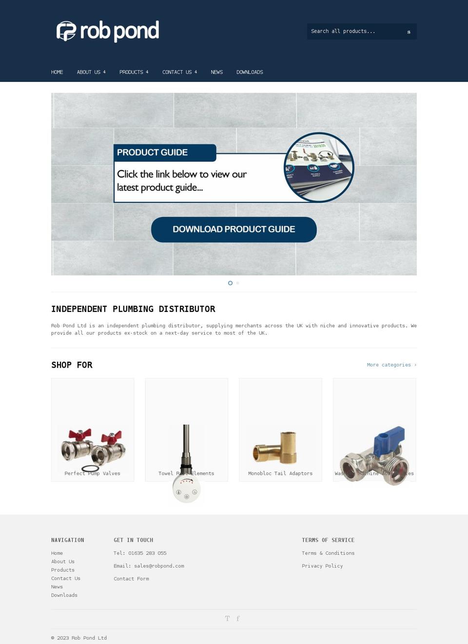 robpond.com shopify website screenshot