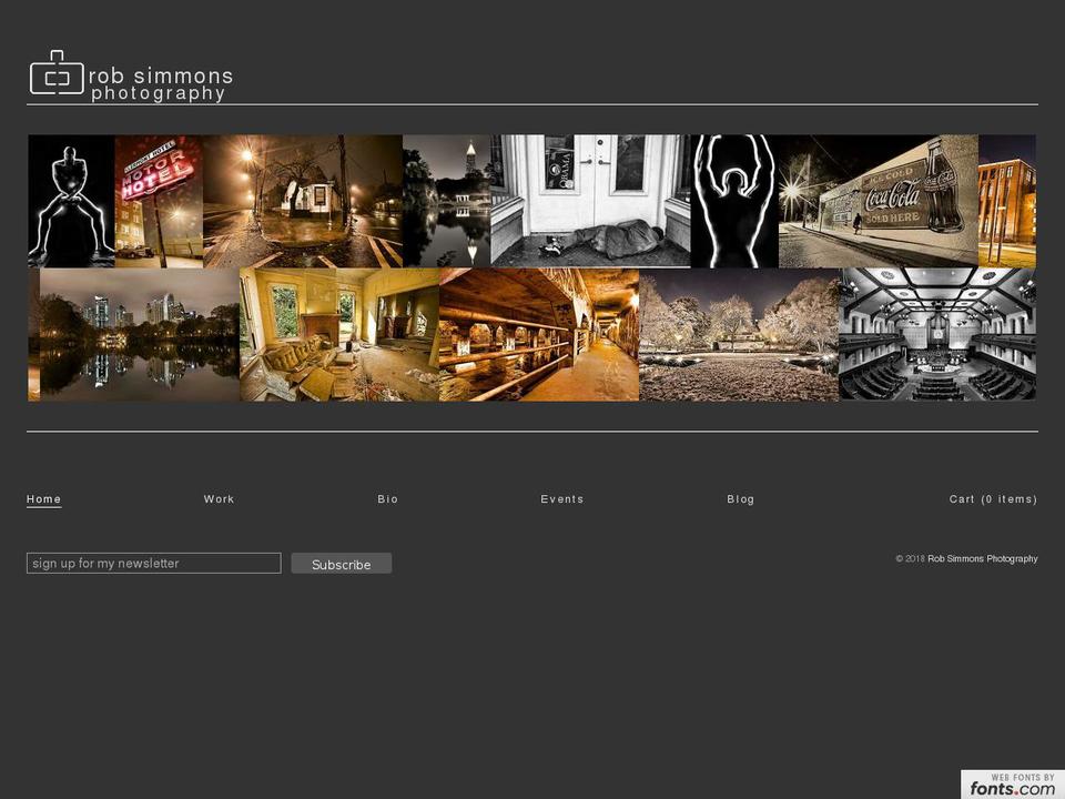 robsimmons.net shopify website screenshot