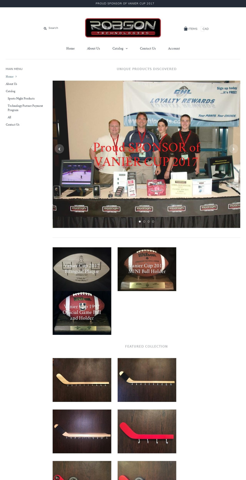 robsontechnologies.com — Shopify storefront screenshot