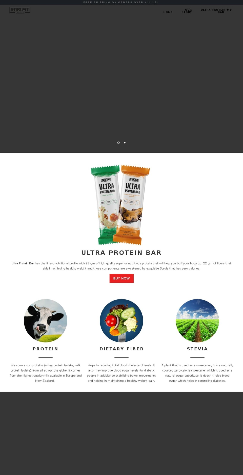 robust-nutrition.com — Shopify storefront screenshot