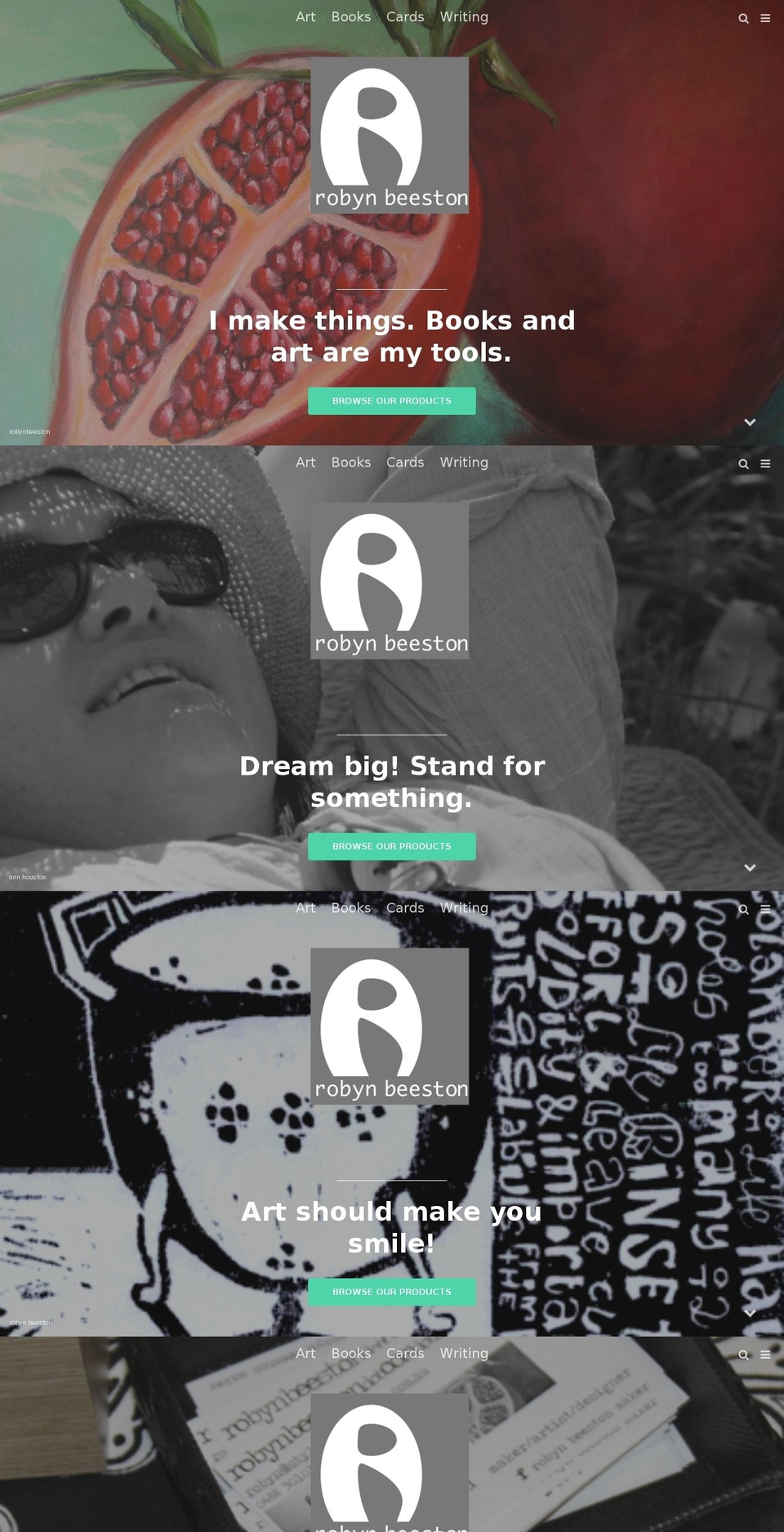 robynbeeston.com.au shopify website screenshot