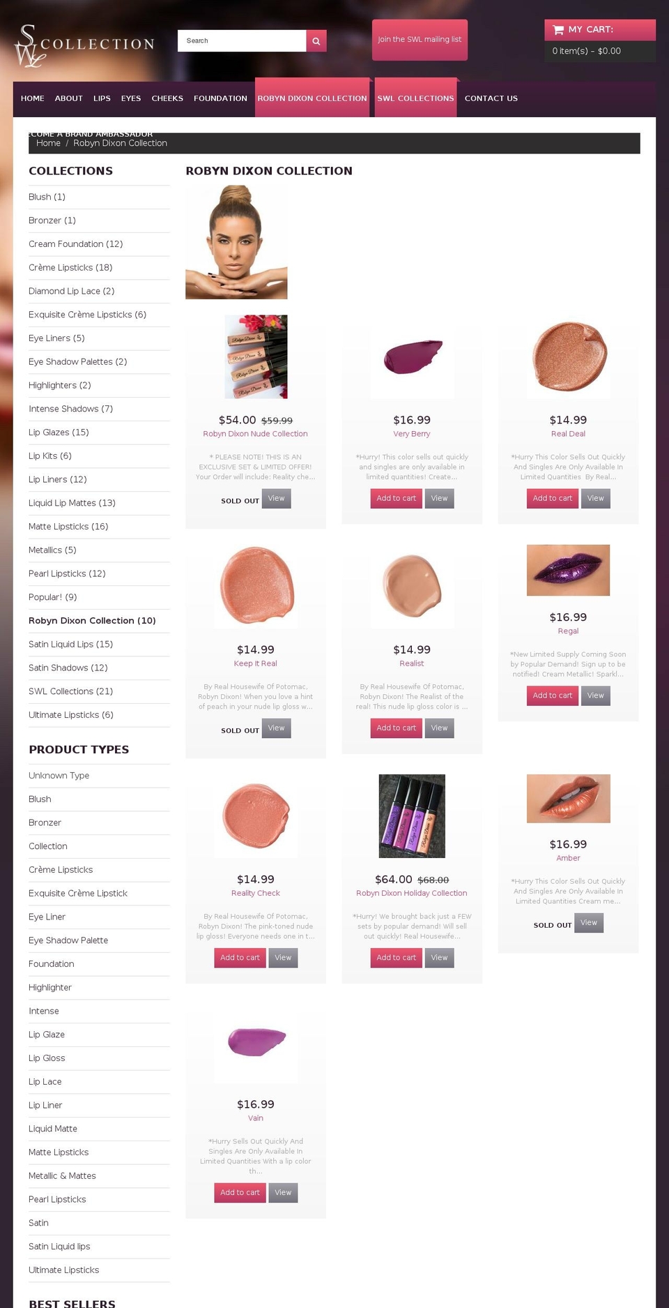 theme029 Shopify theme site example robyndixoncollection.com