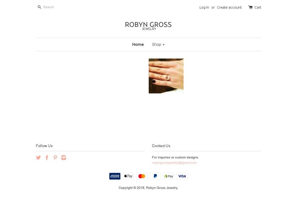 robyngross.com shopify website screenshot