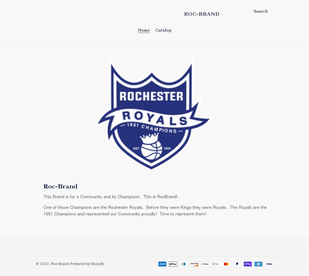 roc-brand.com shopify website screenshot