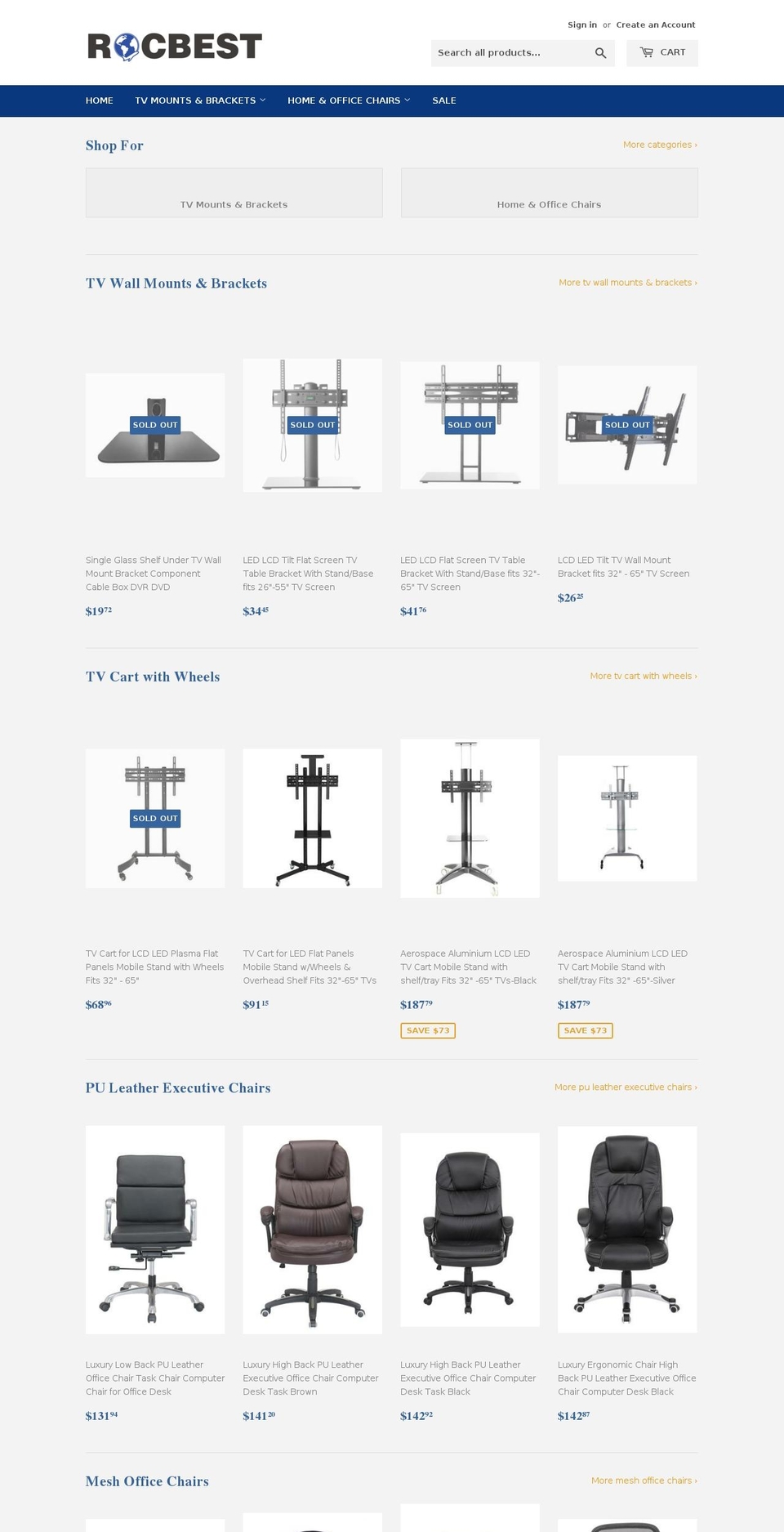 rocbest.com — Shopify storefront screenshot