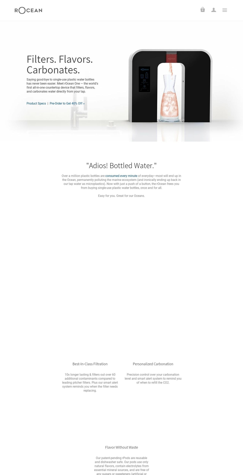 rocean.com — Shopify storefront screenshot