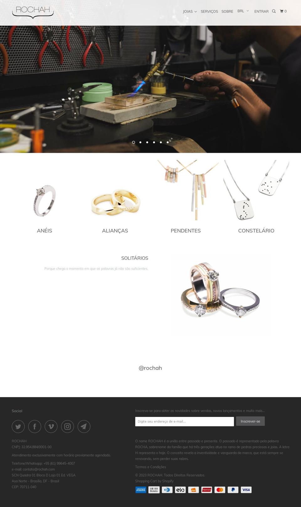 rochah.com shopify website screenshot