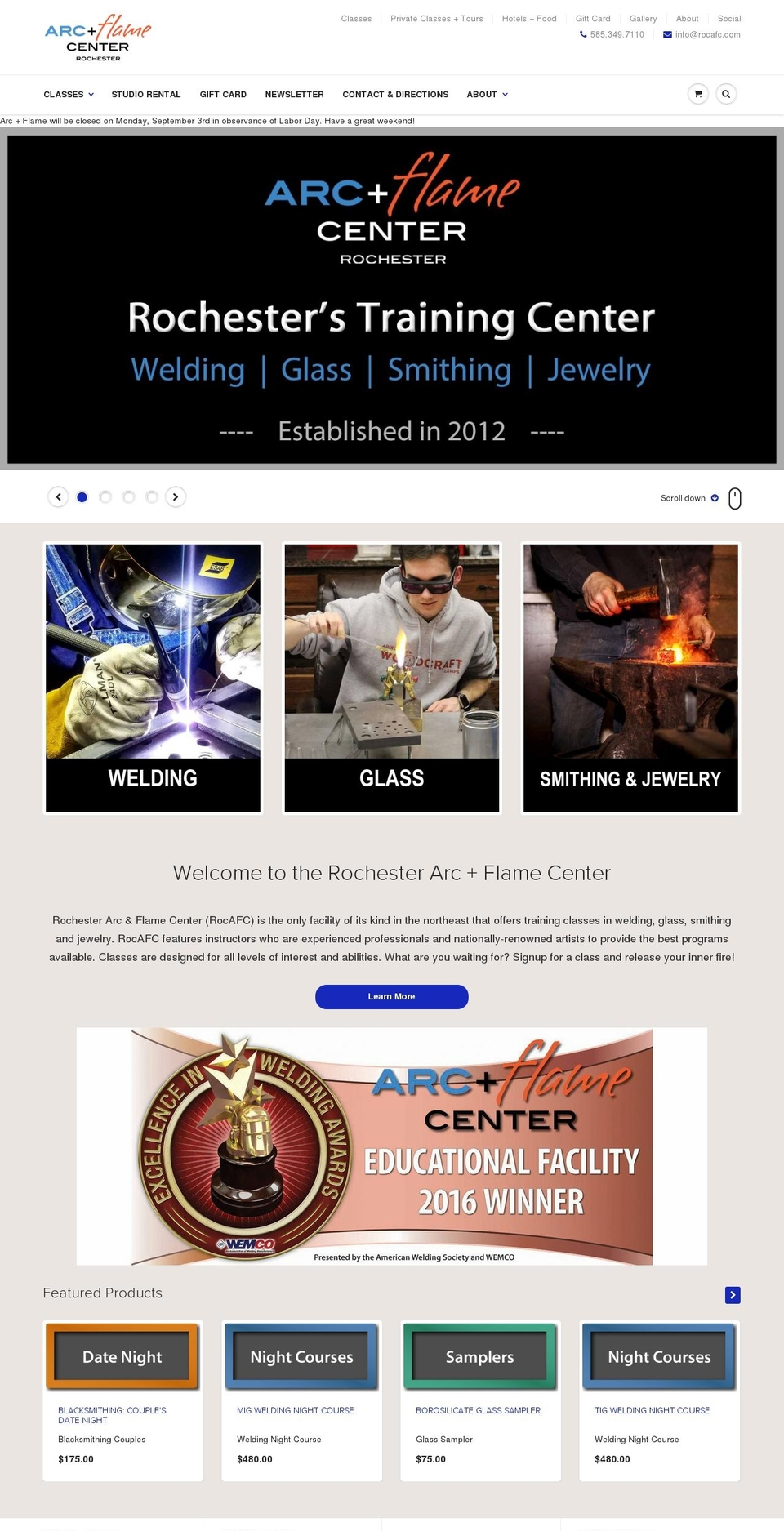 rochesterafc.com — Shopify storefront screenshot