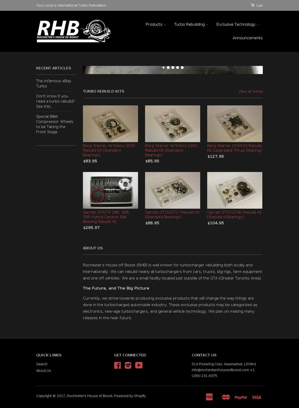 rochestershouseofboost.com shopify website screenshot