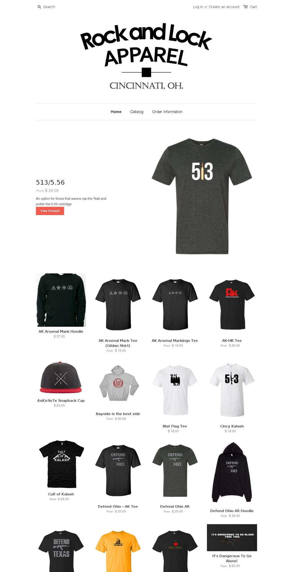 rock-and-lock.com shopify website screenshot