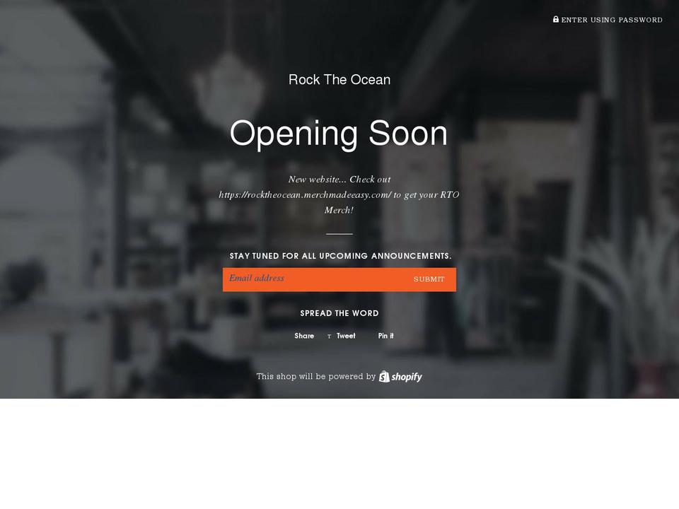 rock-the-ocean.myshopify.com shopify website screenshot