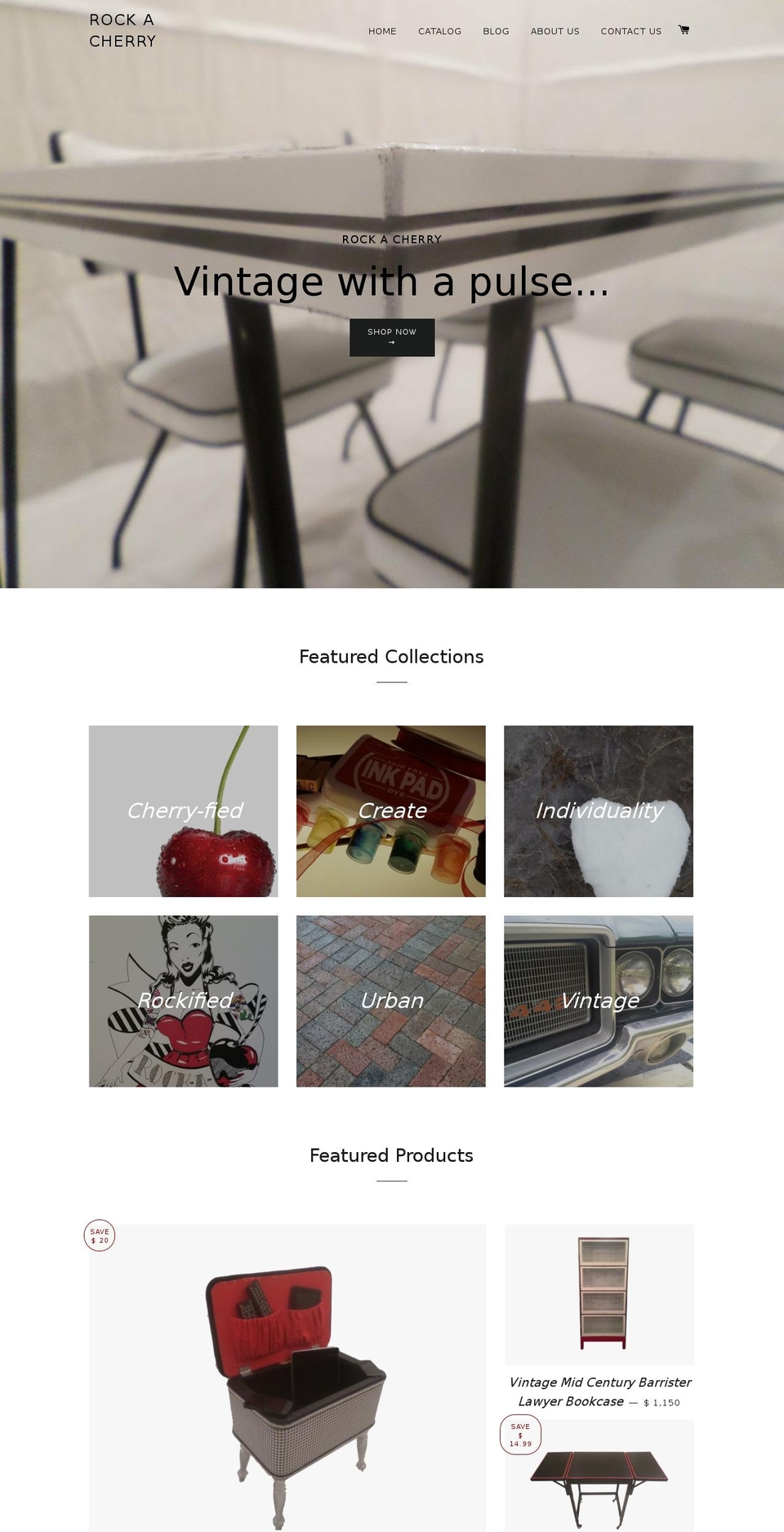 rockacherry.com shopify website screenshot