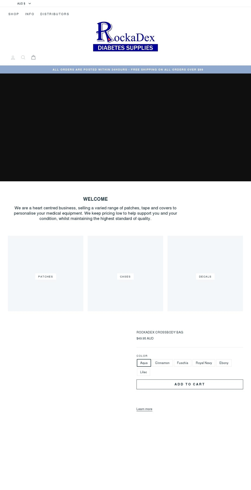 rockadex.myshopify.com — Shopify storefront screenshot