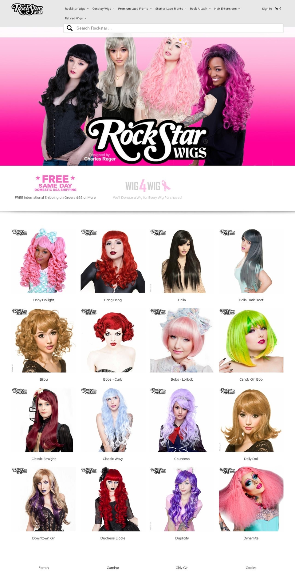 rockaface.com shopify website screenshot