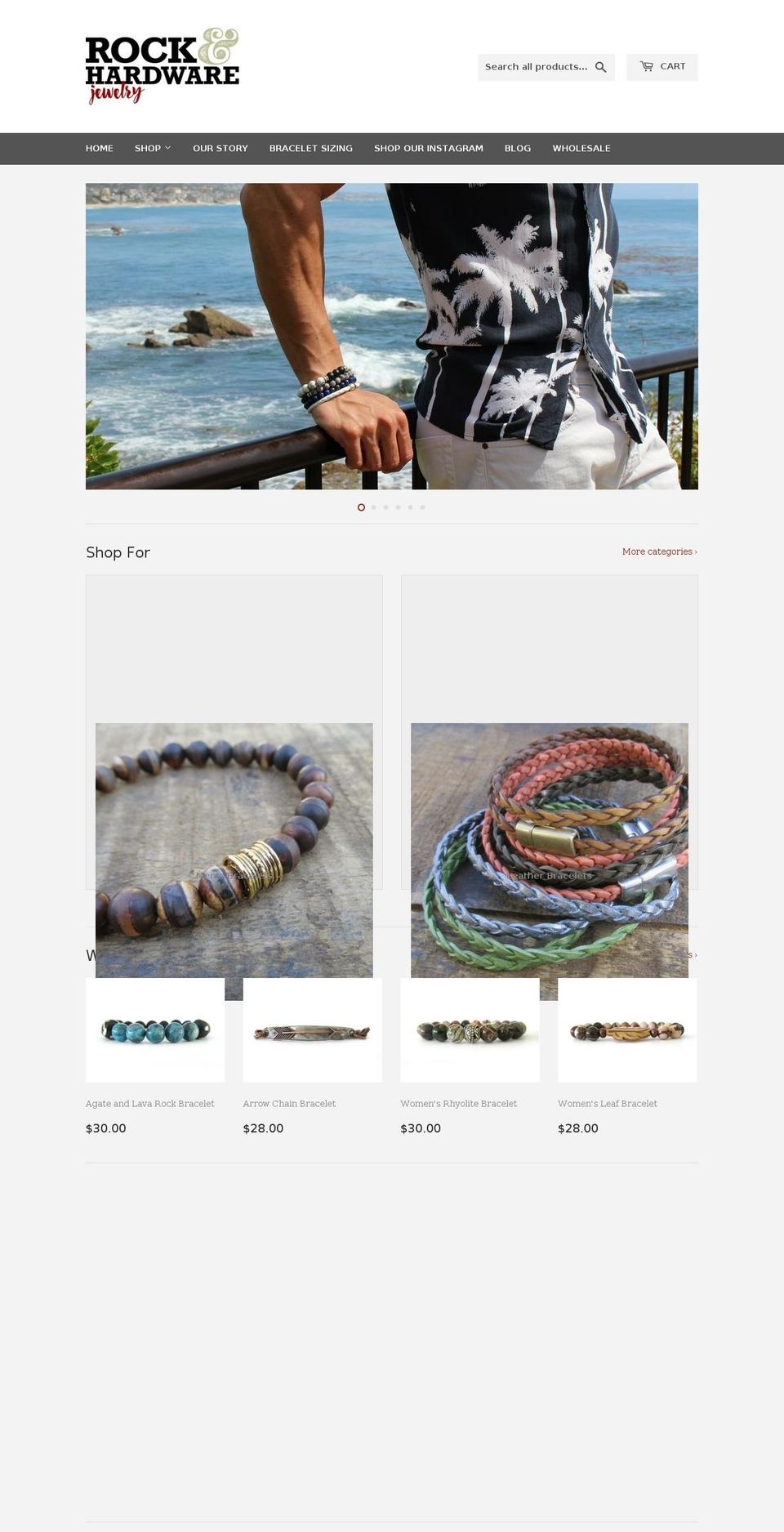 rockandhardware.com shopify website screenshot