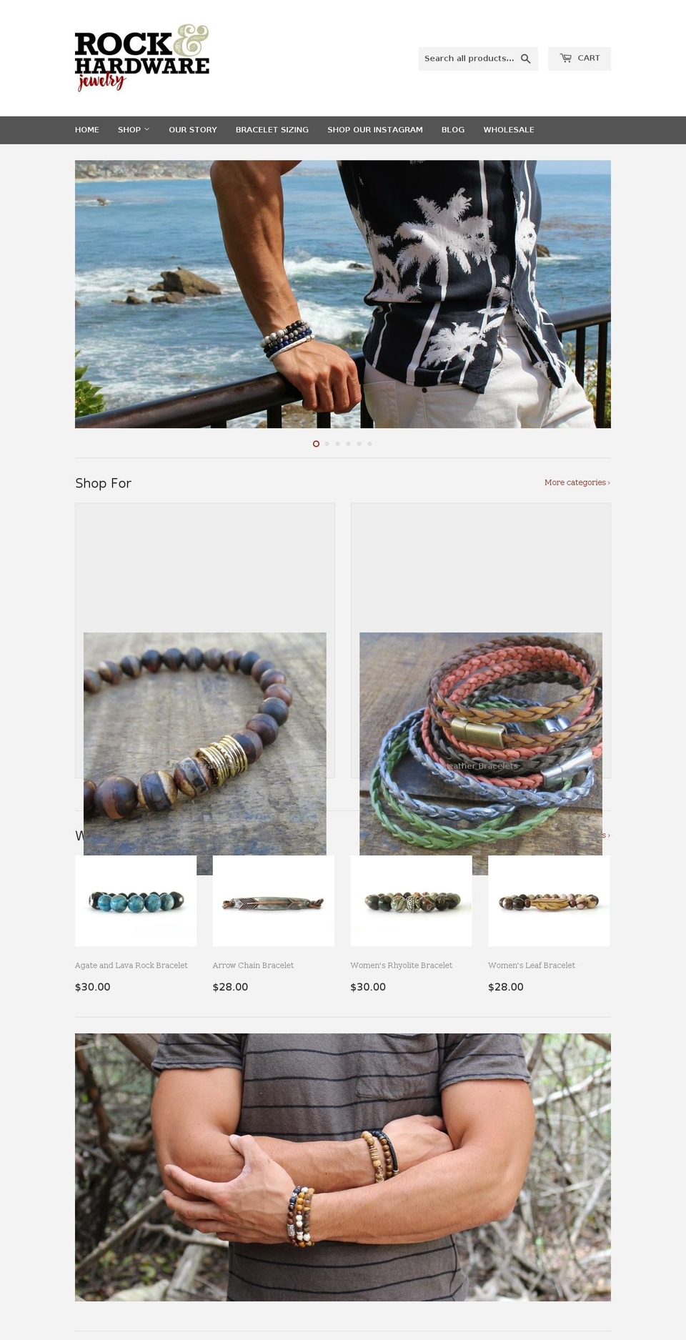 rockandhardwarejewelry.com — Shopify storefront screenshot