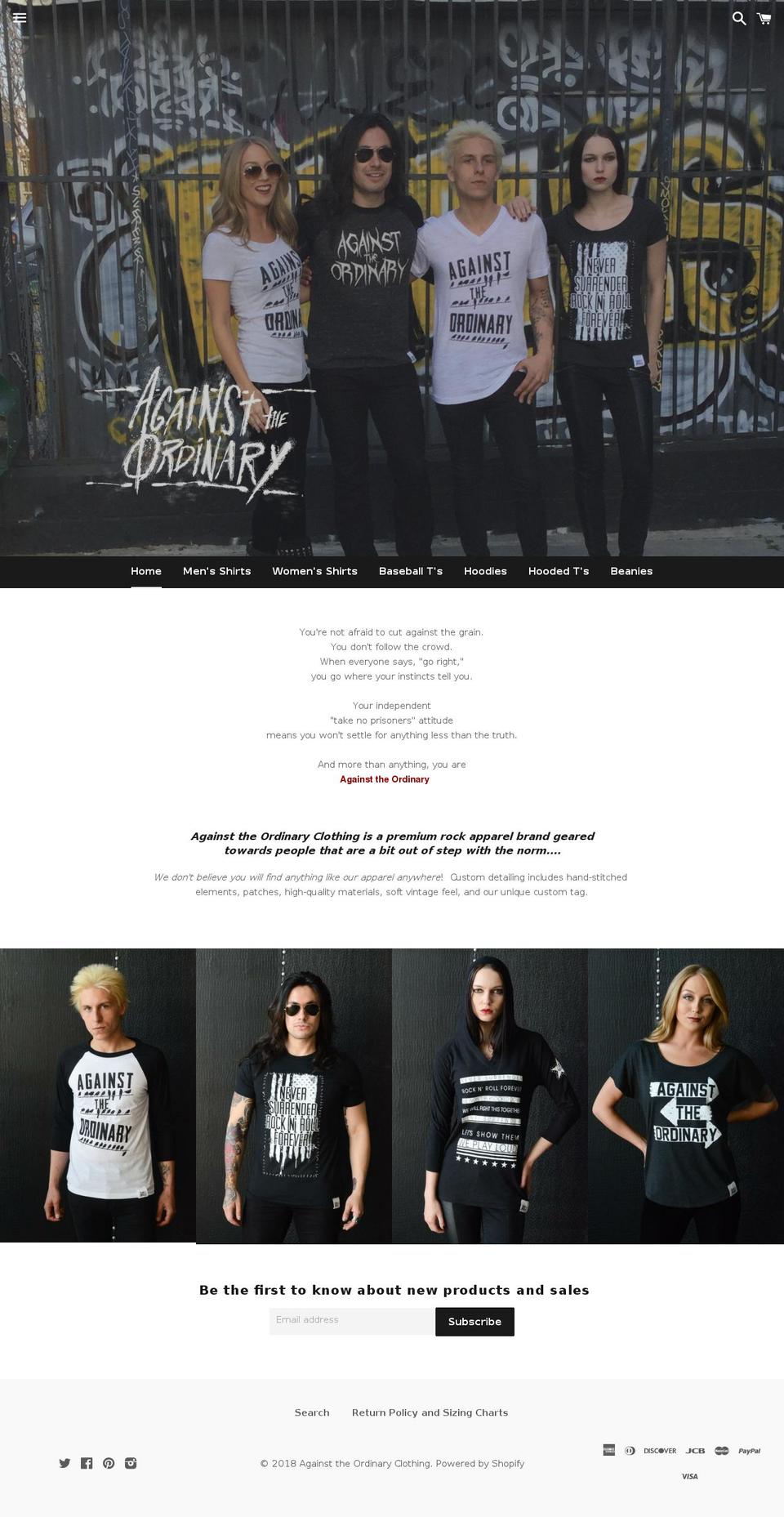 rockandroll.clothing shopify website screenshot