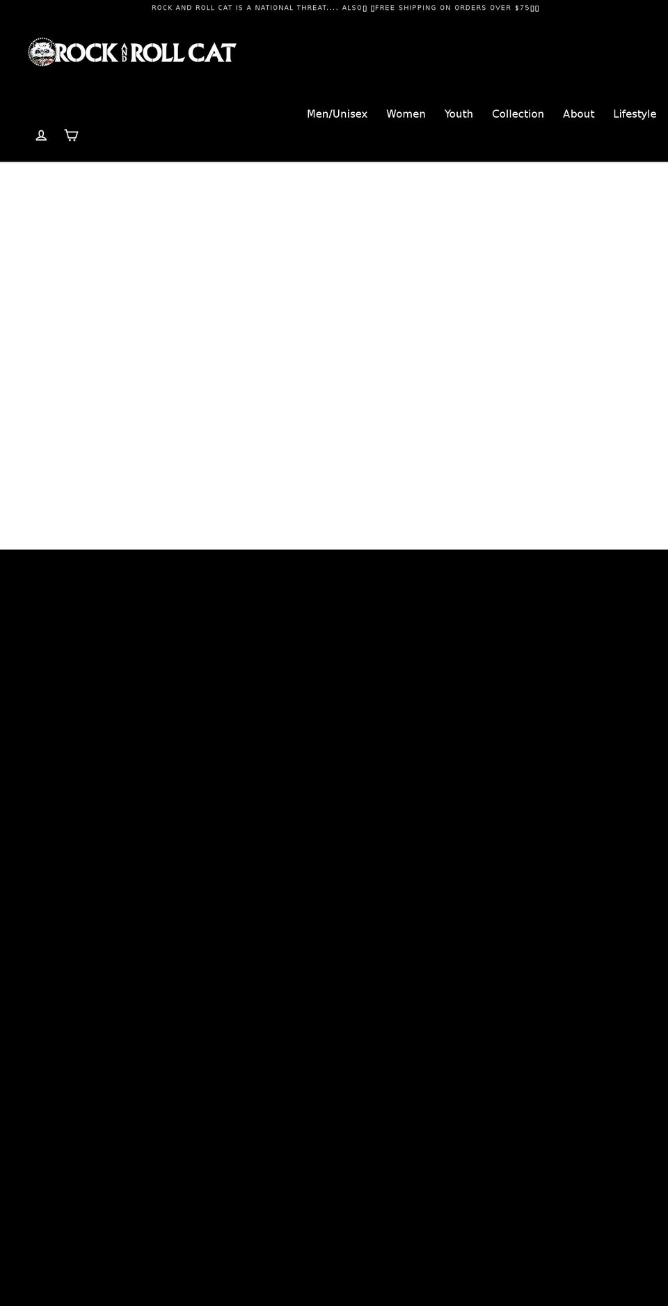 rockandrollcat.com shopify website screenshot