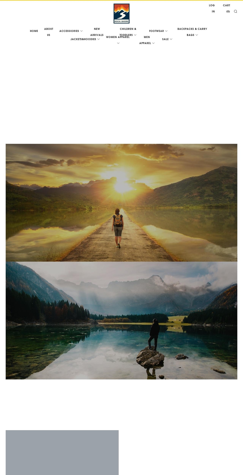 rockandshore.com shopify website screenshot