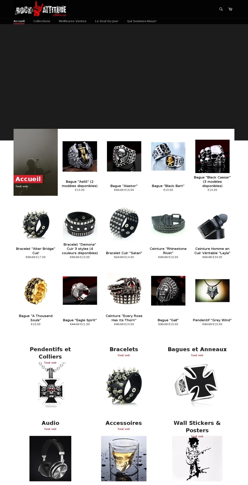 rockattitudeshop.com — Shopify storefront screenshot