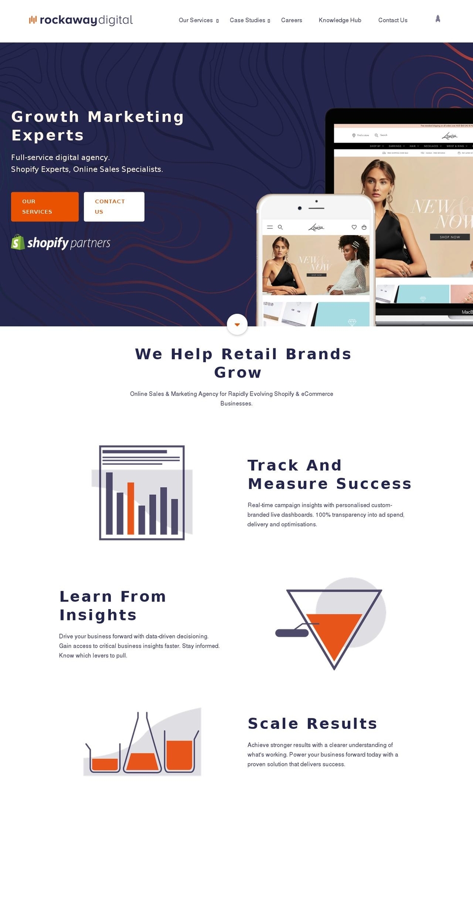 rockawaydigital.com shopify website screenshot