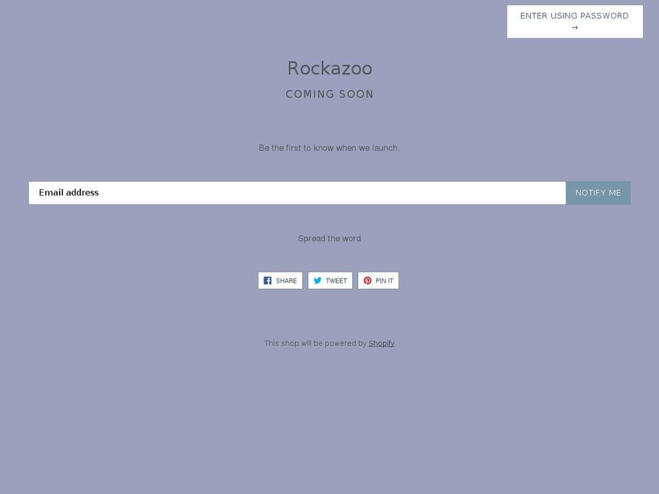 rockazoo.com — Shopify storefront screenshot
