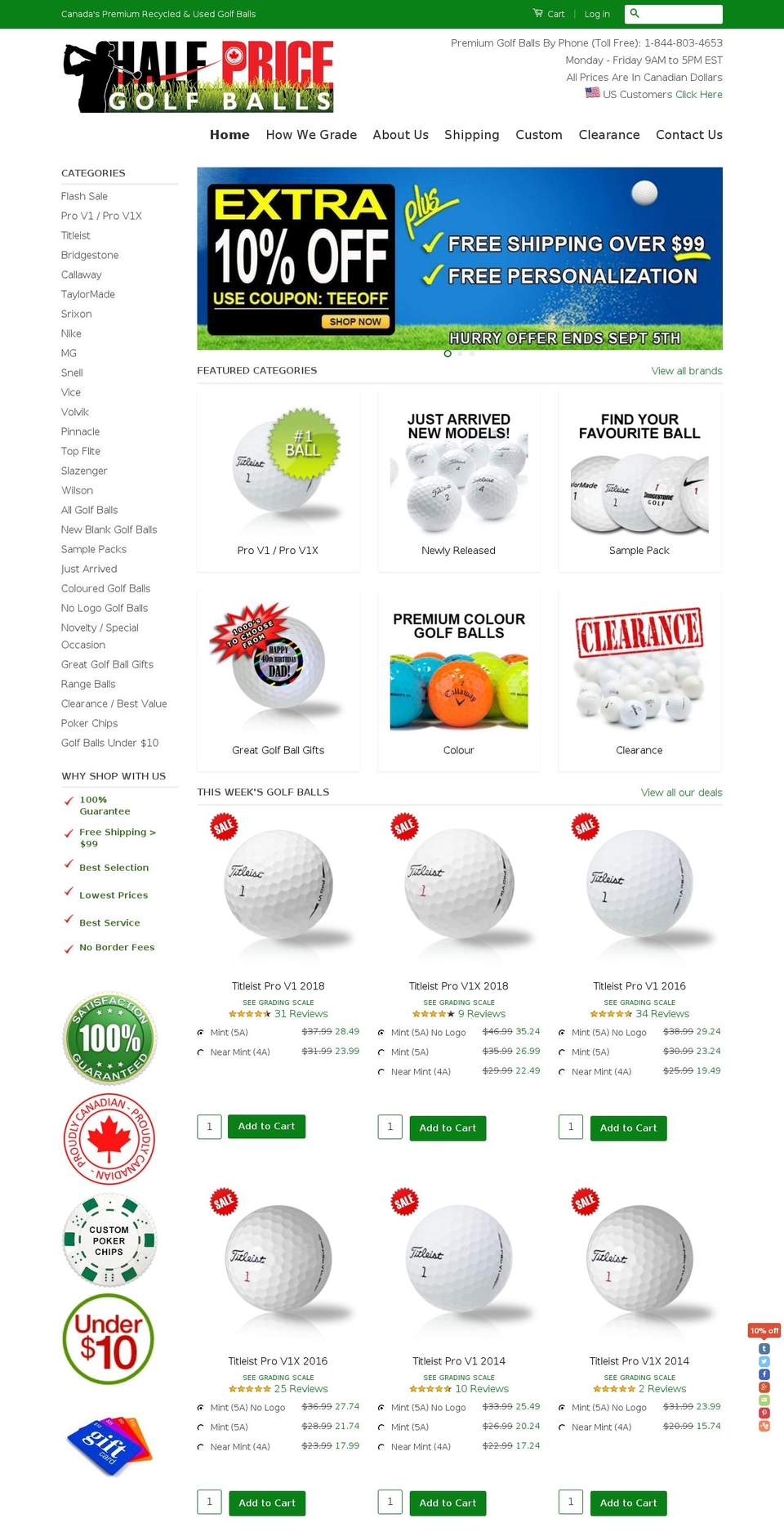 MoreBetter 1.1.0 Shopify theme site example rockbottomgolf.ca