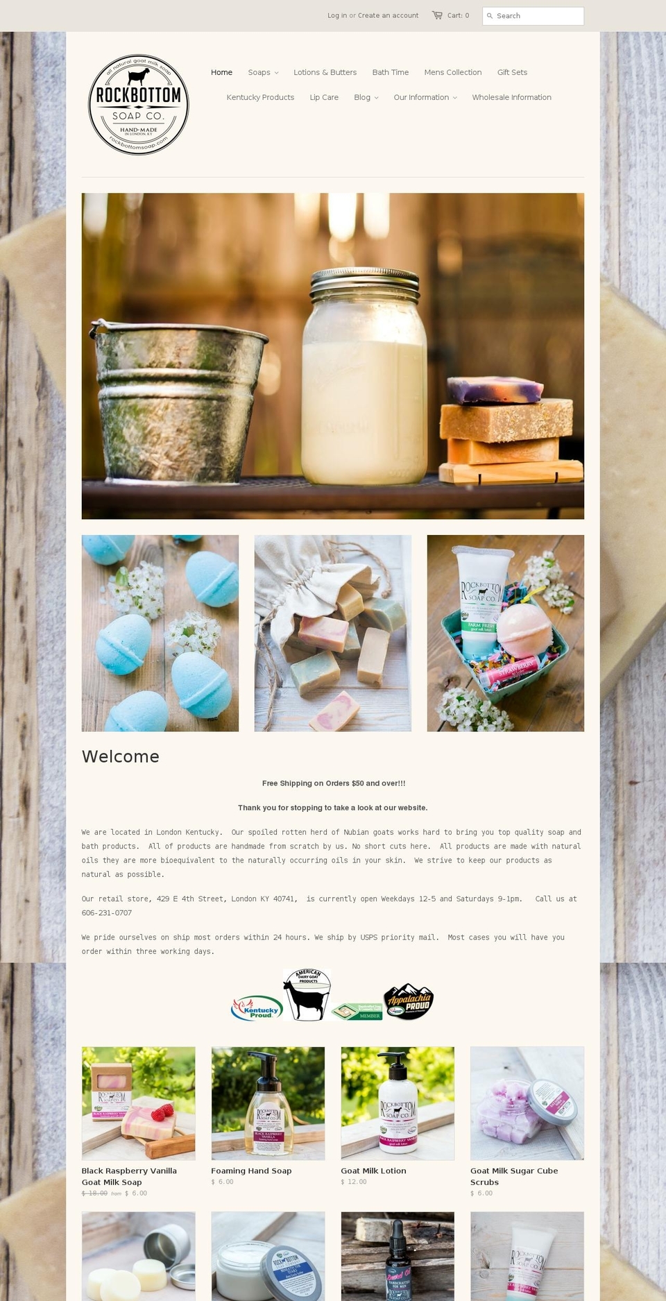 rockbottomstables.com — Shopify storefront screenshot