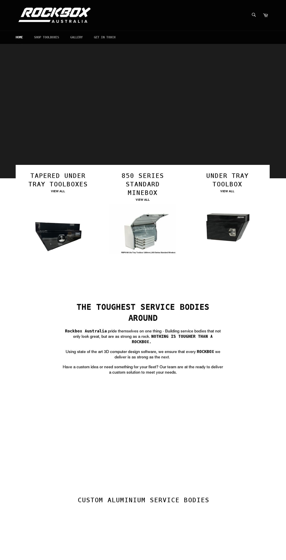 rockboxaustralia.com.au shopify website screenshot