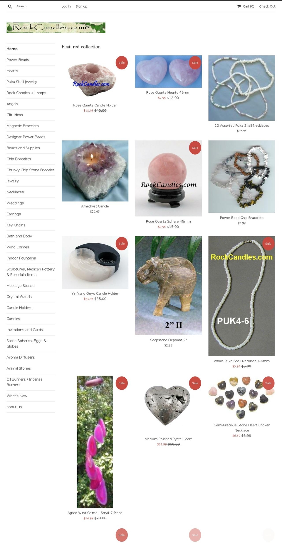 rockcandle.com — Shopify storefront screenshot