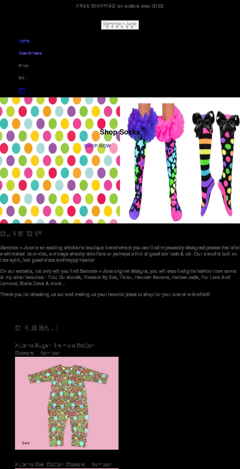 rockcandykids.com shopify website screenshot
