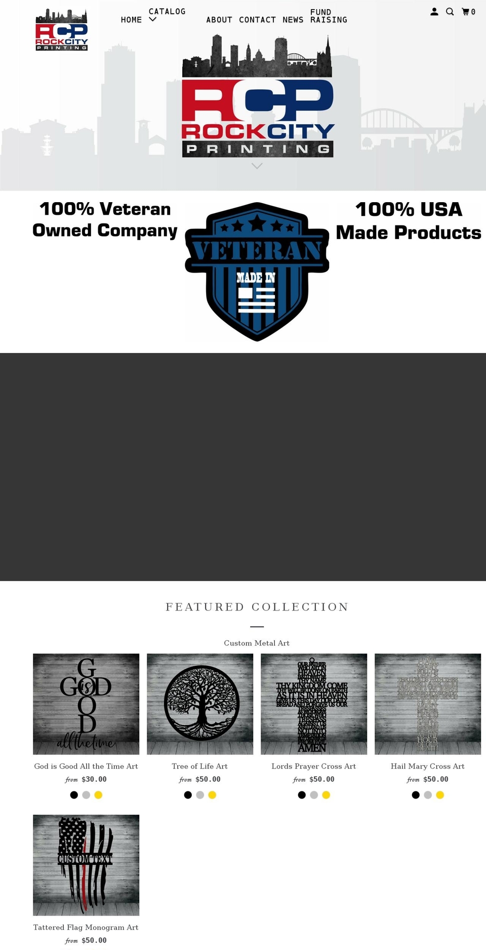rockcityprints.com shopify website screenshot