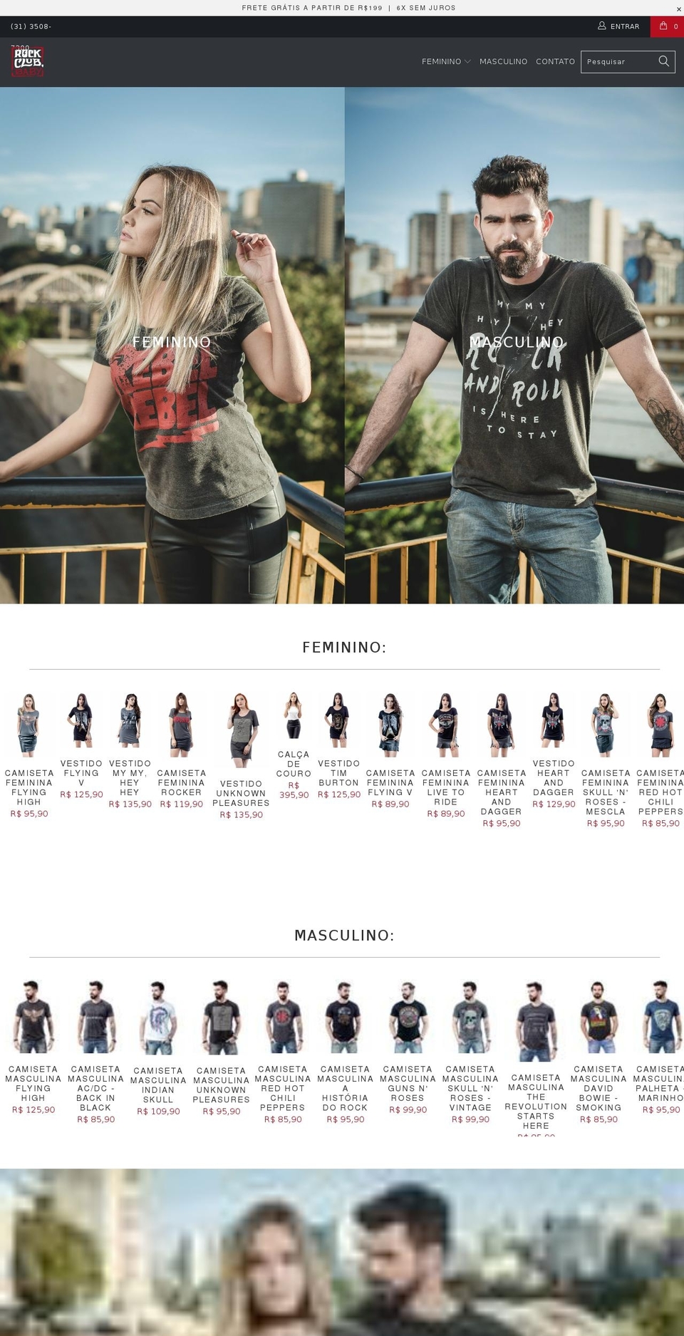 rockclubbaby.com — Shopify storefront screenshot