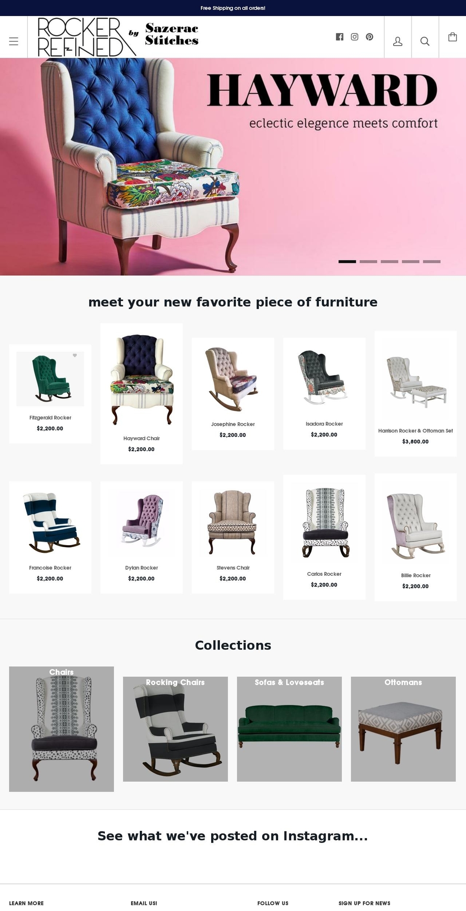 rockerrefined.com — Shopify storefront screenshot