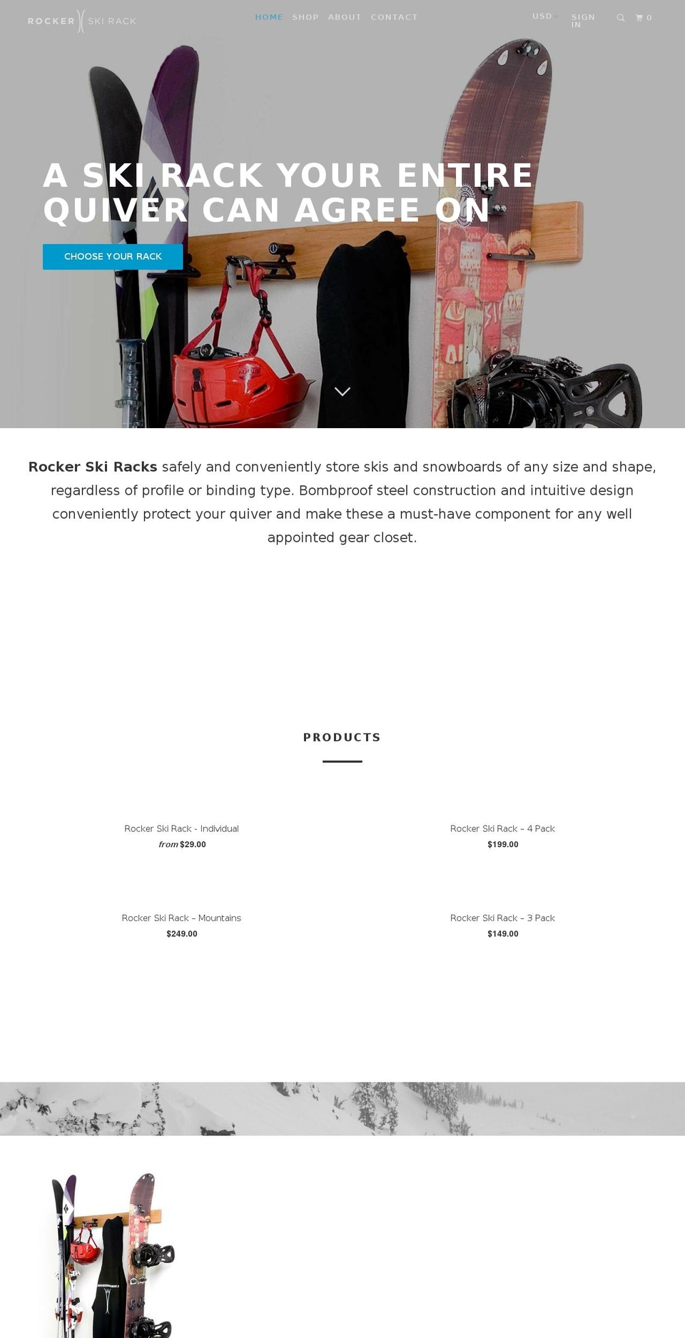 rockerskirack.com shopify website screenshot