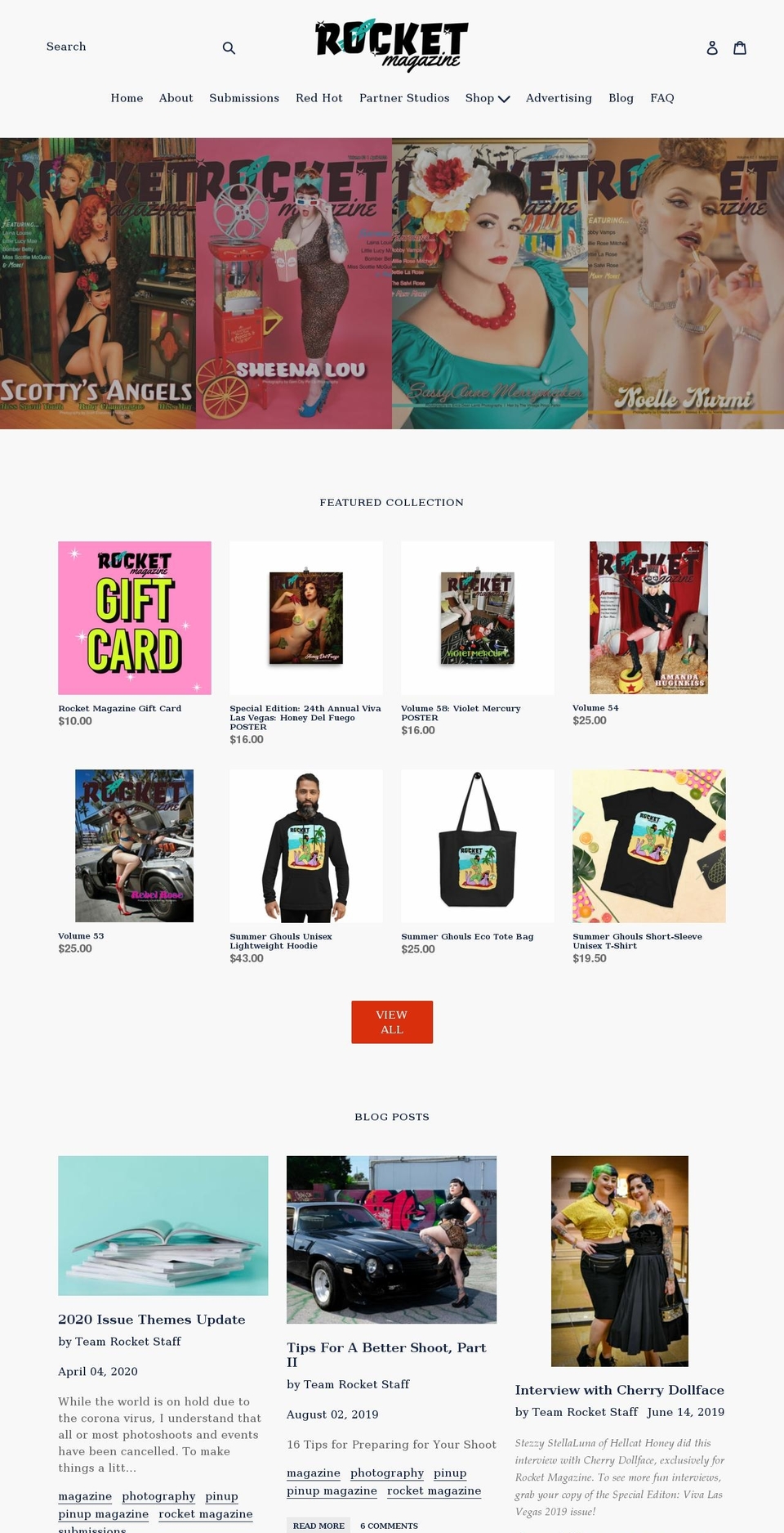 rocket-mag.com — Shopify storefront screenshot
