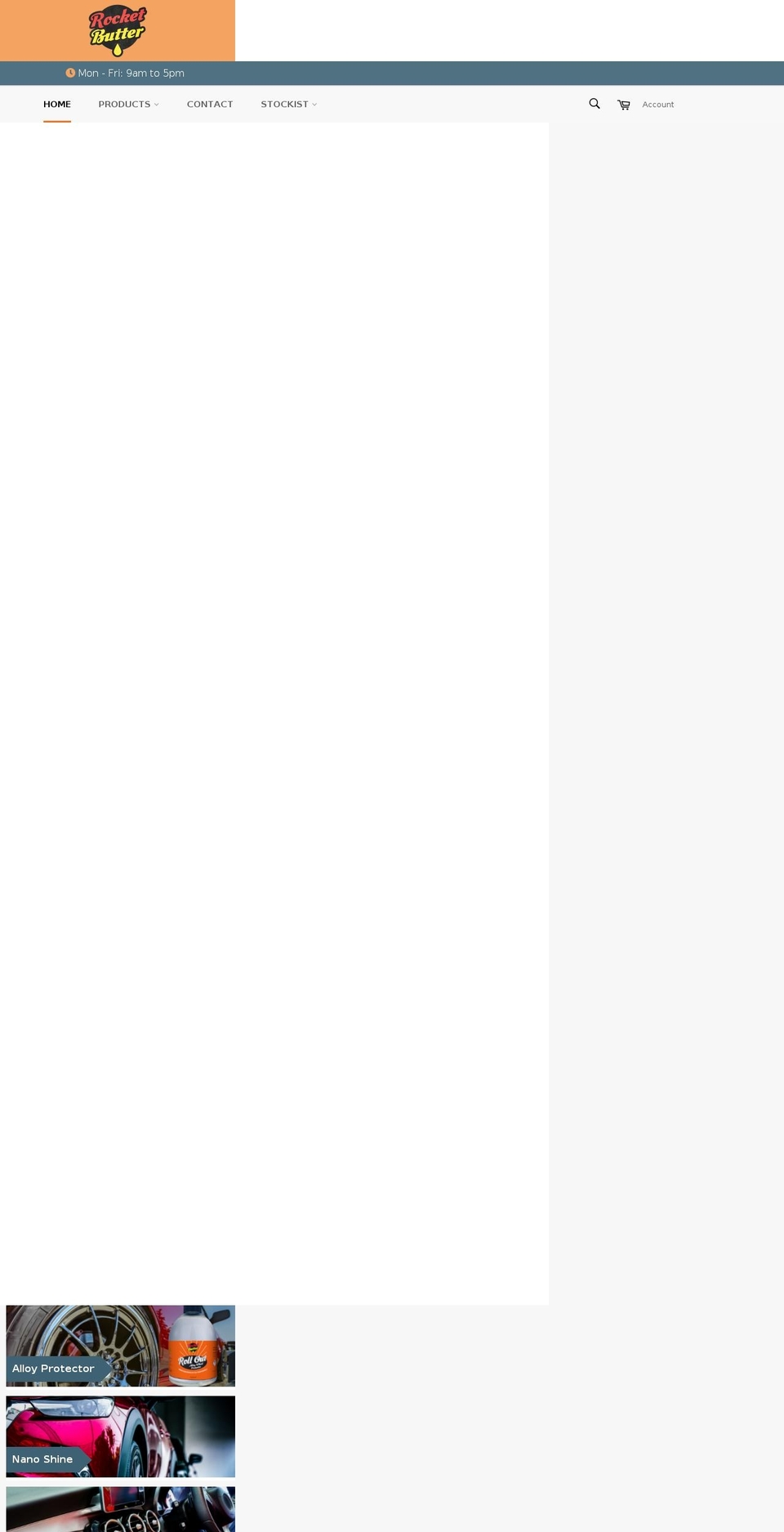 rocketbutter.com shopify website screenshot