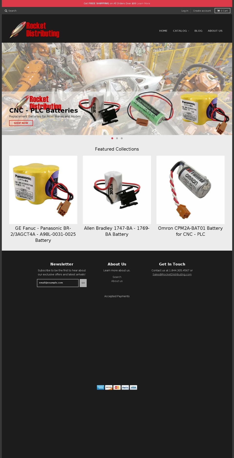 rocketdist.com shopify website screenshot