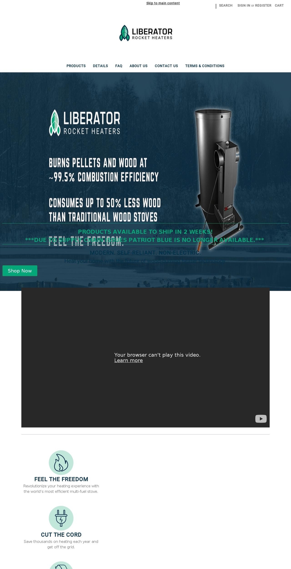 rocketheater.com shopify website screenshot