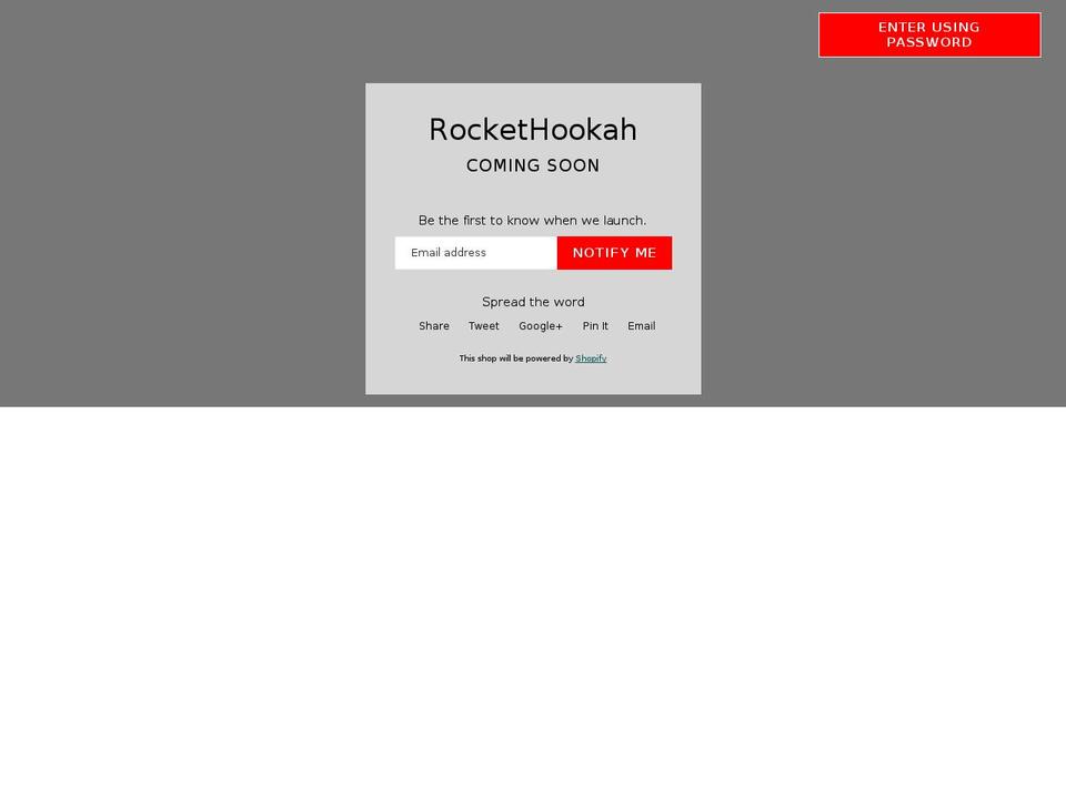 nexgeek Shopify theme site example rockethookah.com
