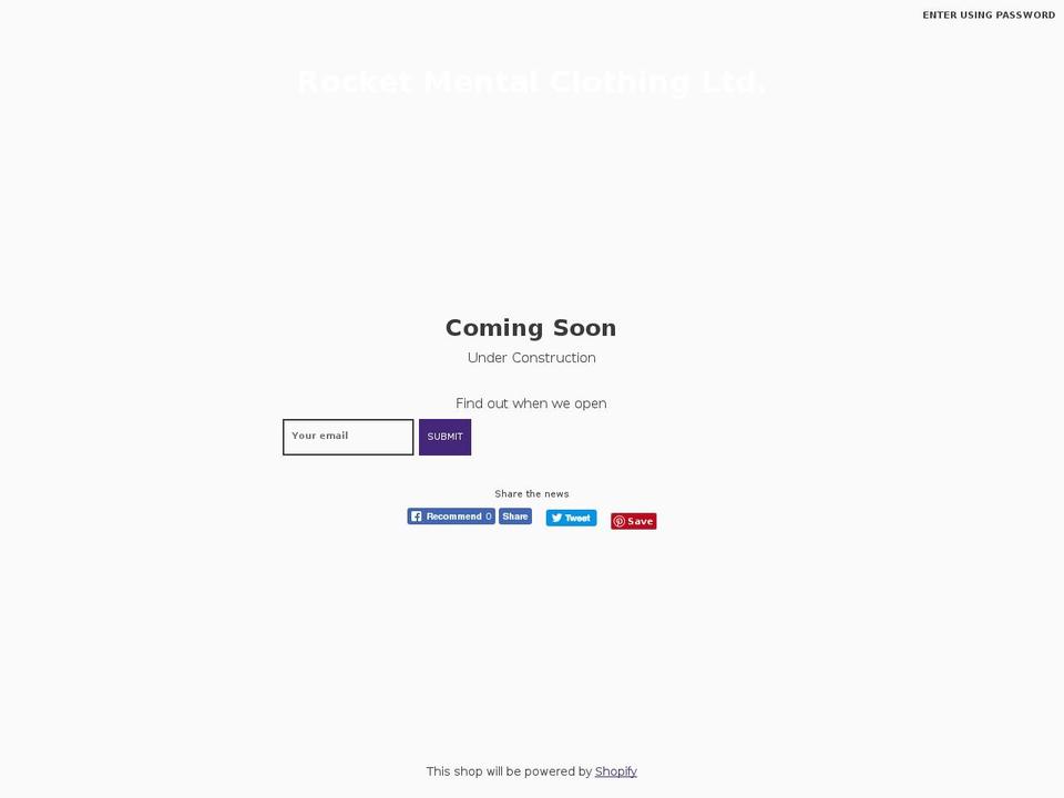 rocketmental.com — Shopify storefront screenshot