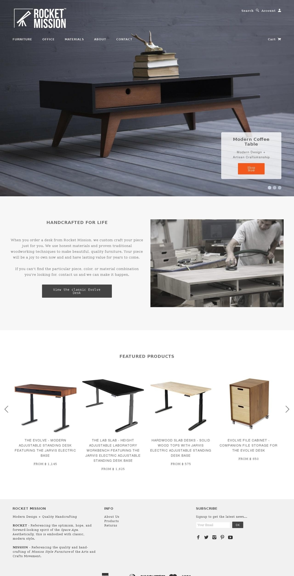 rocketmission.com shopify website screenshot