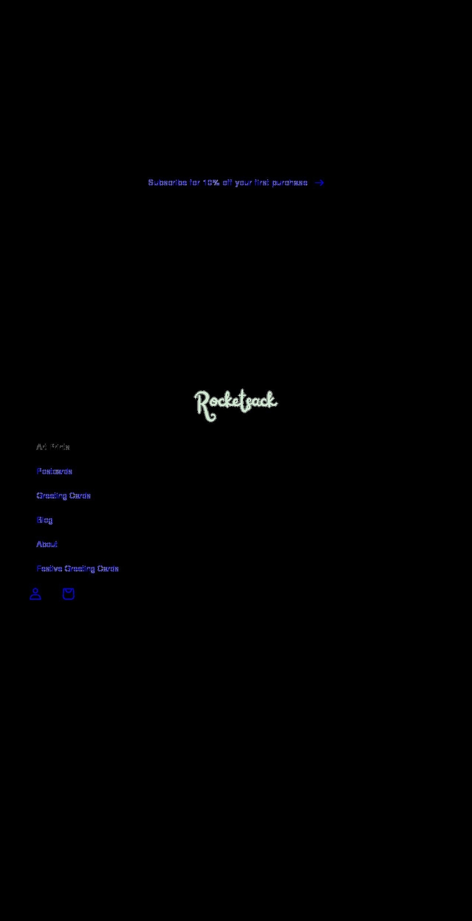 rocketsack.com shopify website screenshot